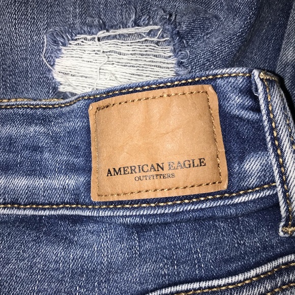 American Eagle Outfitters Ne(x)t level stretch X distressed jean skirt size 6 - Picture 3 of 4